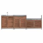 NewAge Products Grove Stainless Steel 4-piece Outdoor Kitchen