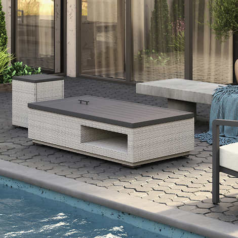Saesin Fire Table with External Tank Storage
