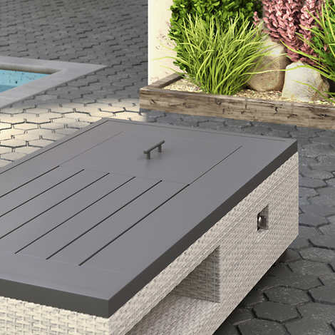 Saesin Fire Table with External Tank Storage