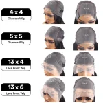 13x4 13x6 HD Transparent Body Wave Lace Front Human Hair Wigs For Women Pre Plucked Glueless Ready To Wear 5x5 4x4 Closure Wig