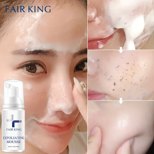 Facial Exfoliating Mousse Peeling Gel Face Scrub Deep Remove Cleaning All Skin Types Smooth Moisturizing Skin Exfoliator Cream