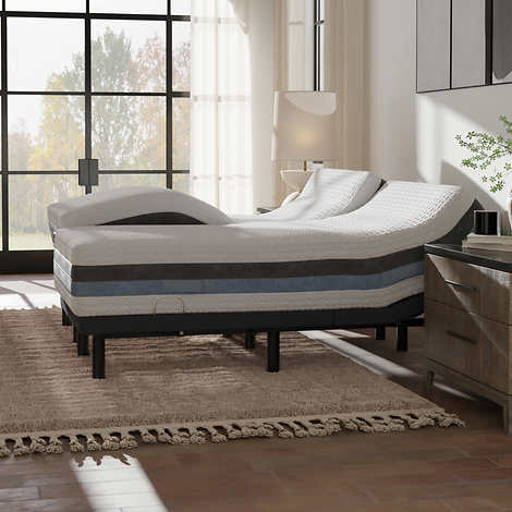 Sleep Science 12" iFlip Sonoma Memory Foam Mattress with Adjustable Power Base