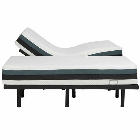 Sleep Science 12" iFlip Sonoma Memory Foam Mattress with Adjustable Power Base